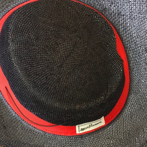 NAVY STRAW HAT - Picture 2 of 3